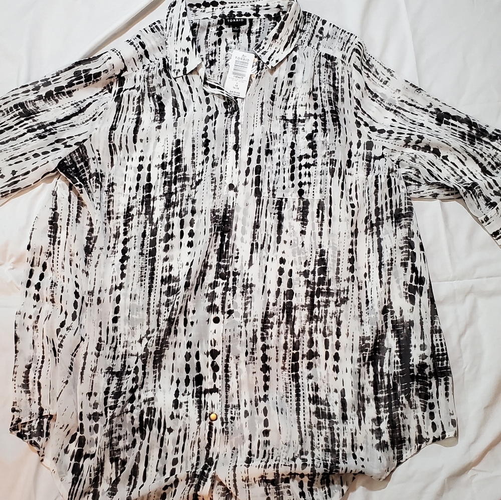 Torrid Georgette Blouse